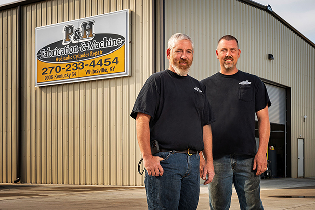 Tim Peay and Ryan Coffman of PH Fabrication and Machine Shop